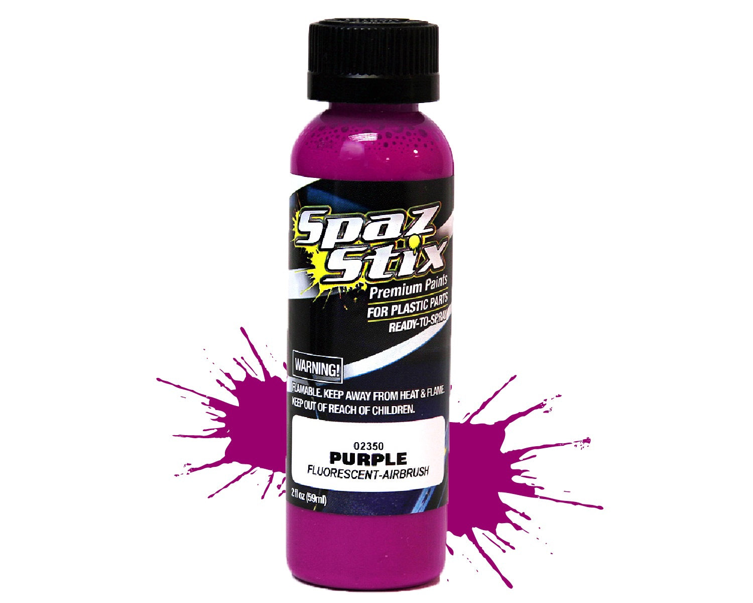 Fluorescent Airbrush Ready Paint 2oz Bottle