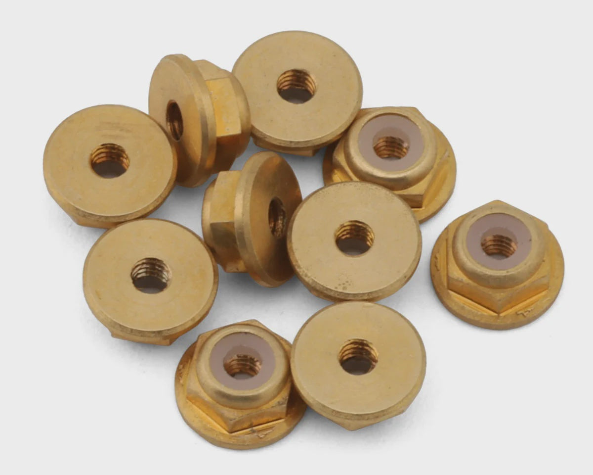 Axial SCX24 Brass Nylon Lock Nuts (2x0.4mm)